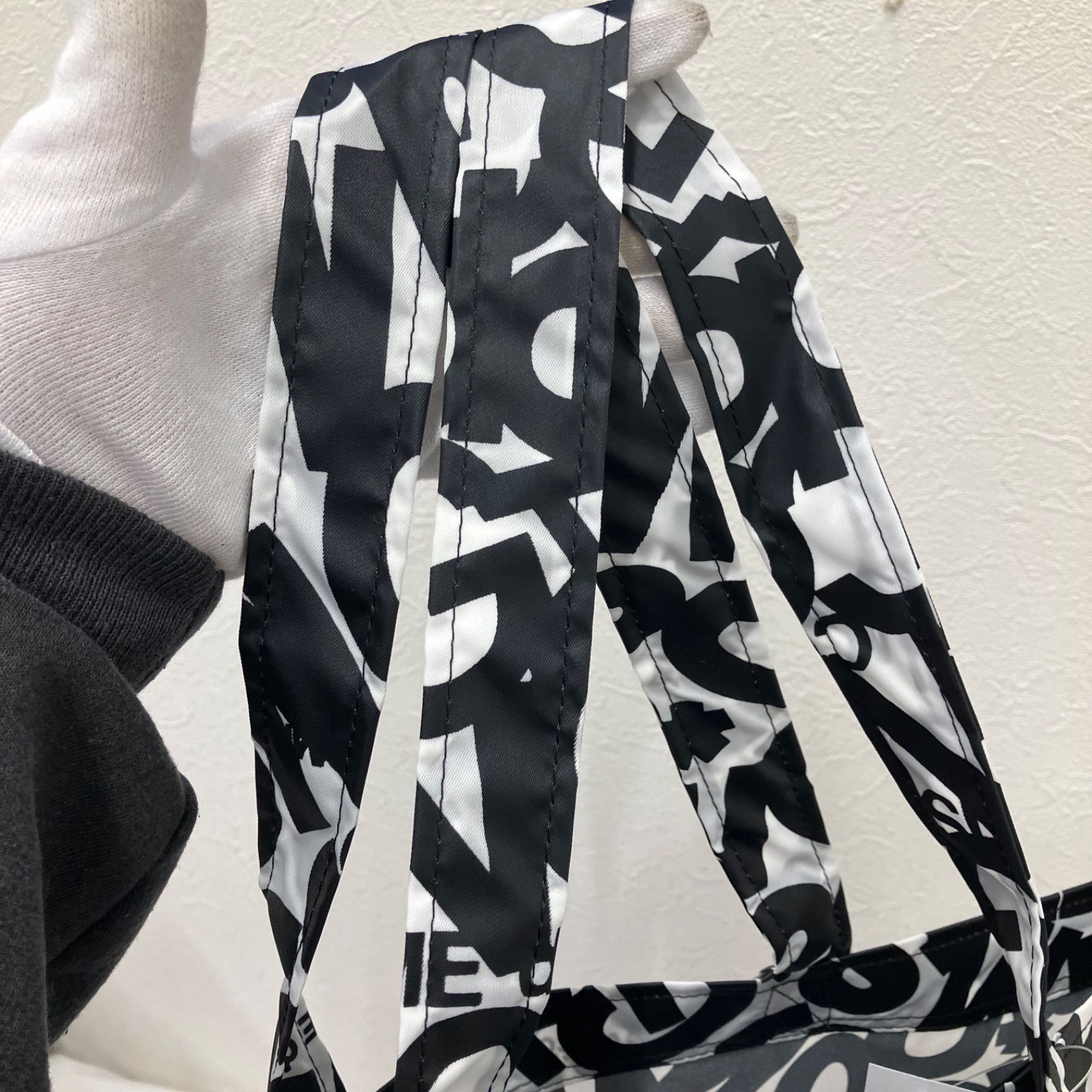 82 良品 COMME des GARÇONS コムデギャルソン トートバッグ モノクロ 