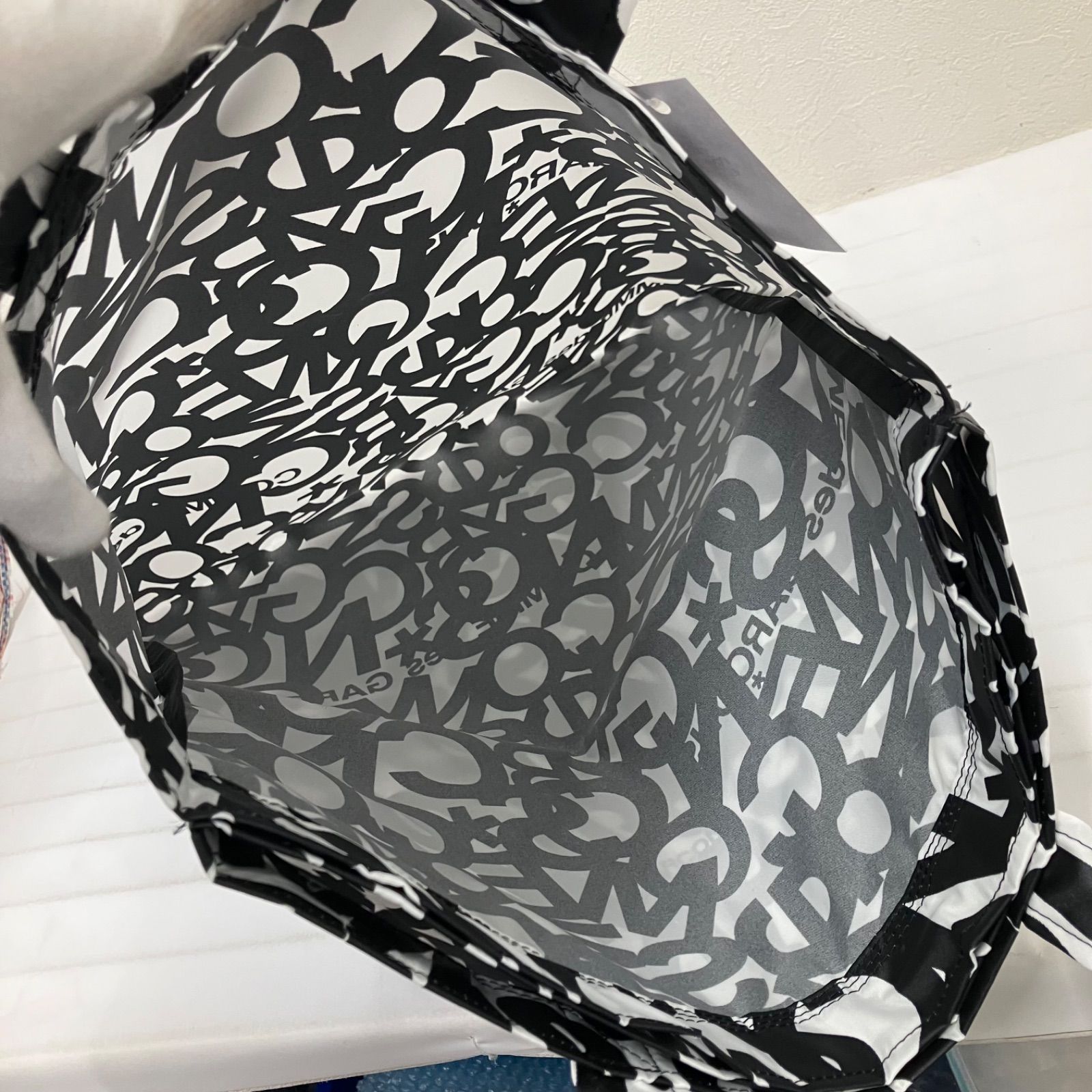 82 良品 COMME des GARÇONS コムデギャルソン トートバッグ モノクロ