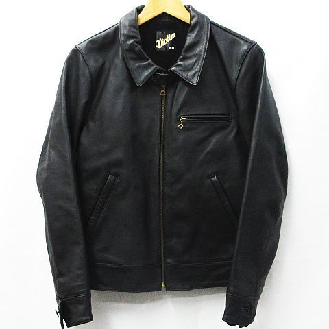 Victim ヴィクティム ホースハイド レザージャケット シングル