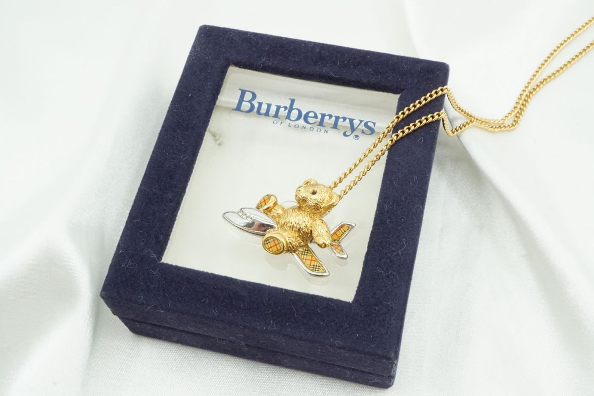 バーバリー ヴィンテージ レア ネックレス JAL50周年 限定品