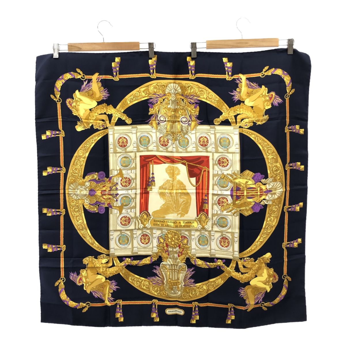 HERMES エルメス カレ90 スカーフ HOMMAGE A CHARLES GARNIER