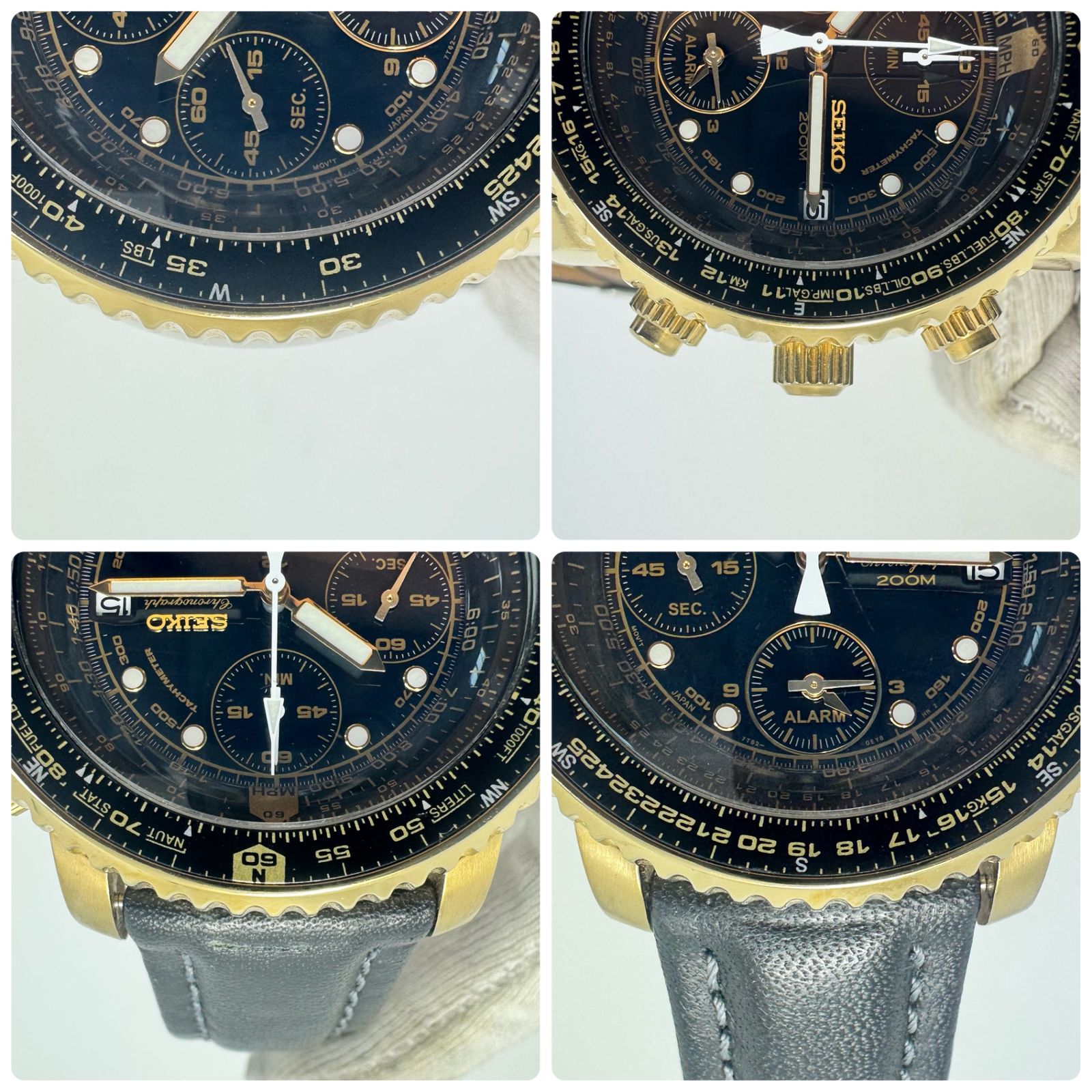 希少】腕時計 メンズ セイコー SEIKO パイロット・フライト・アラーム 