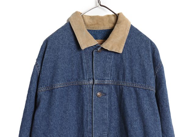 ジ*ウ様 USA製　リーバイス　75070 デニムロングコート　デカパッチ　XL お得なクーポン配布中!】 80s USA製 ☆ リーバイス 75070 デニム
