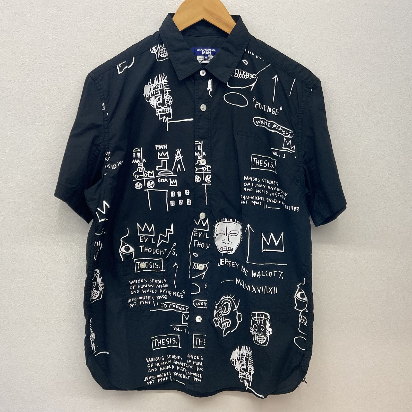 JUNYA WATANABE 【ジュンヤワタナベ】半袖 シャツ ブラック - メルカリ