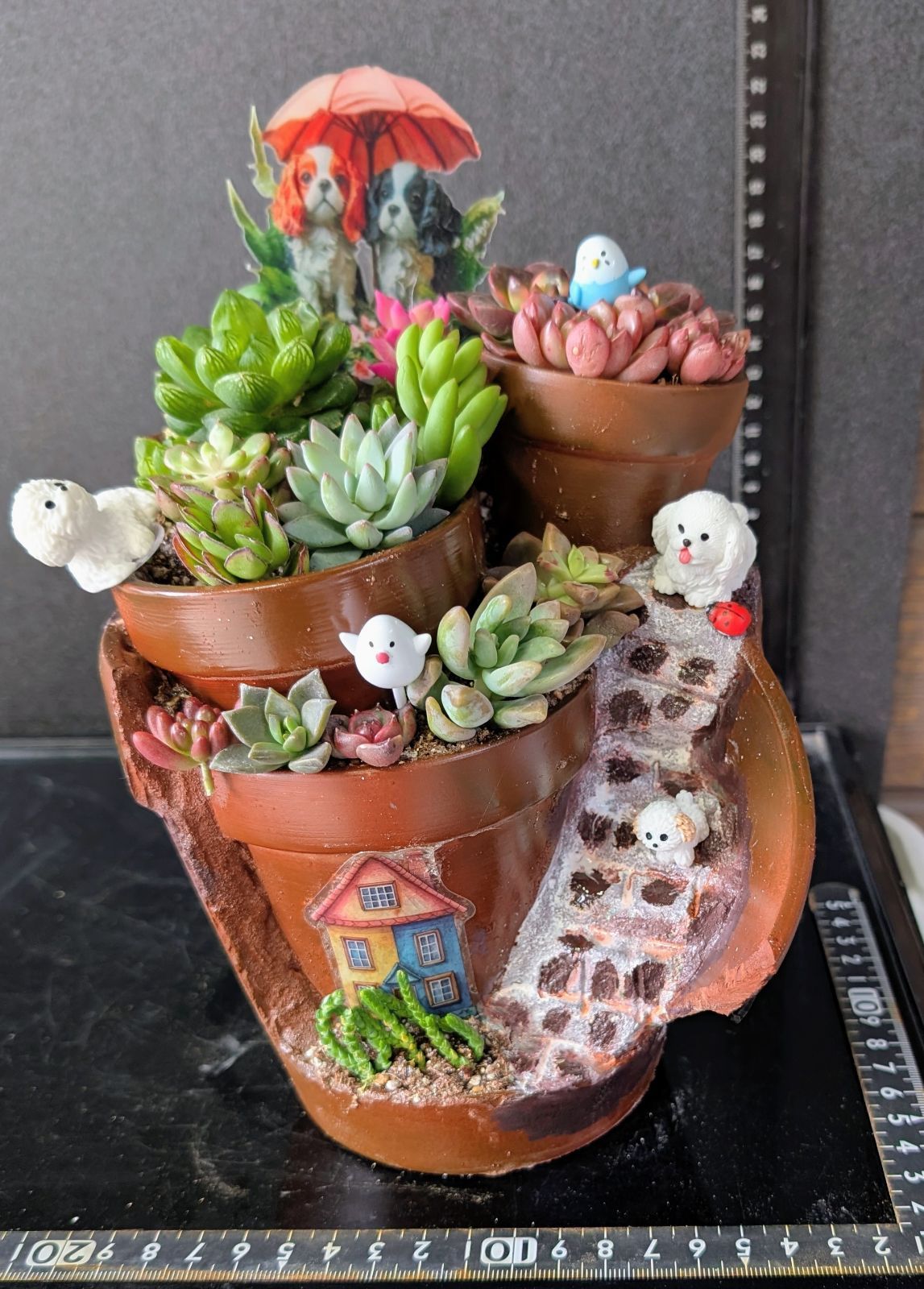 022401組鉢作品☆モルタル造形豪☆5号深鉢5鉢組☆多肉植物用 - メルカリ