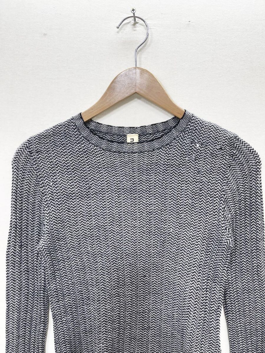 NAGONSTANS ナゴンスタンス ニット セーター size38 M/白x黒