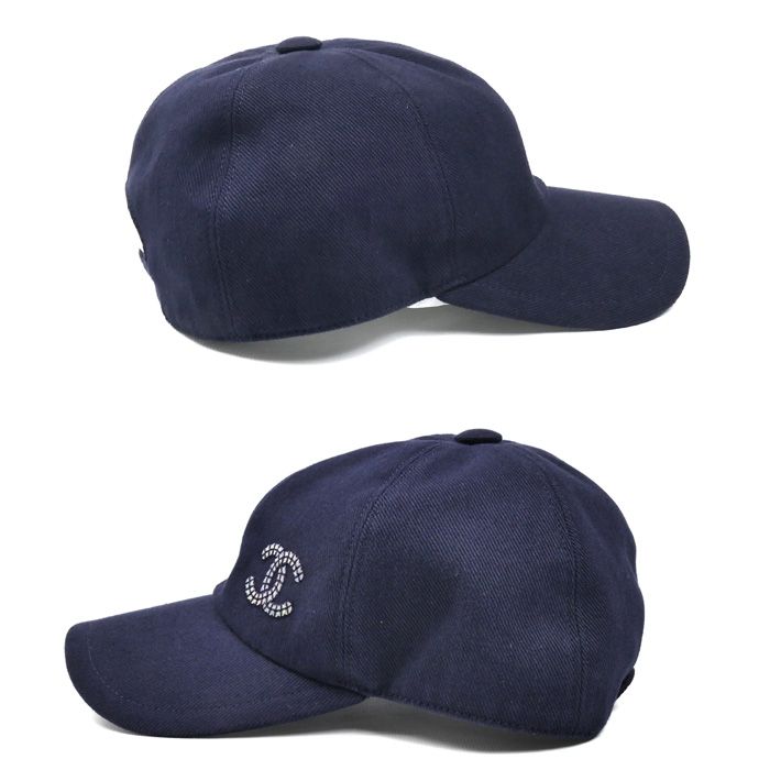 CHANEL シャネル ココマーク キャップ ネイビー レディース 中古 美品
