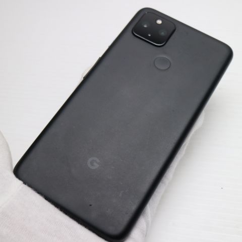超美品 SIMフリー Google Pixel 4a (5G) ブラック 即日発送 スマホ 白
