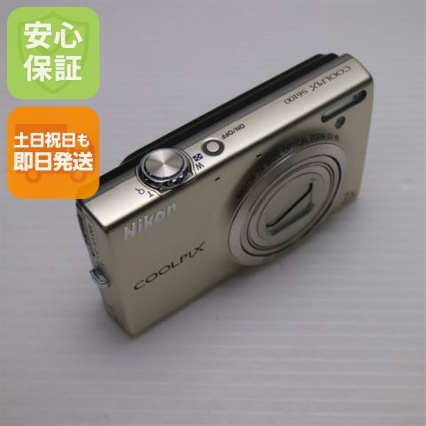 超美品 COOLPIX S6100 シャンパンシルバー 即日発送 デジカメ Nikon