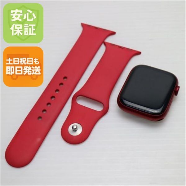 美品 Apple Watch Series7 45mm GPS レッド - メルカリ