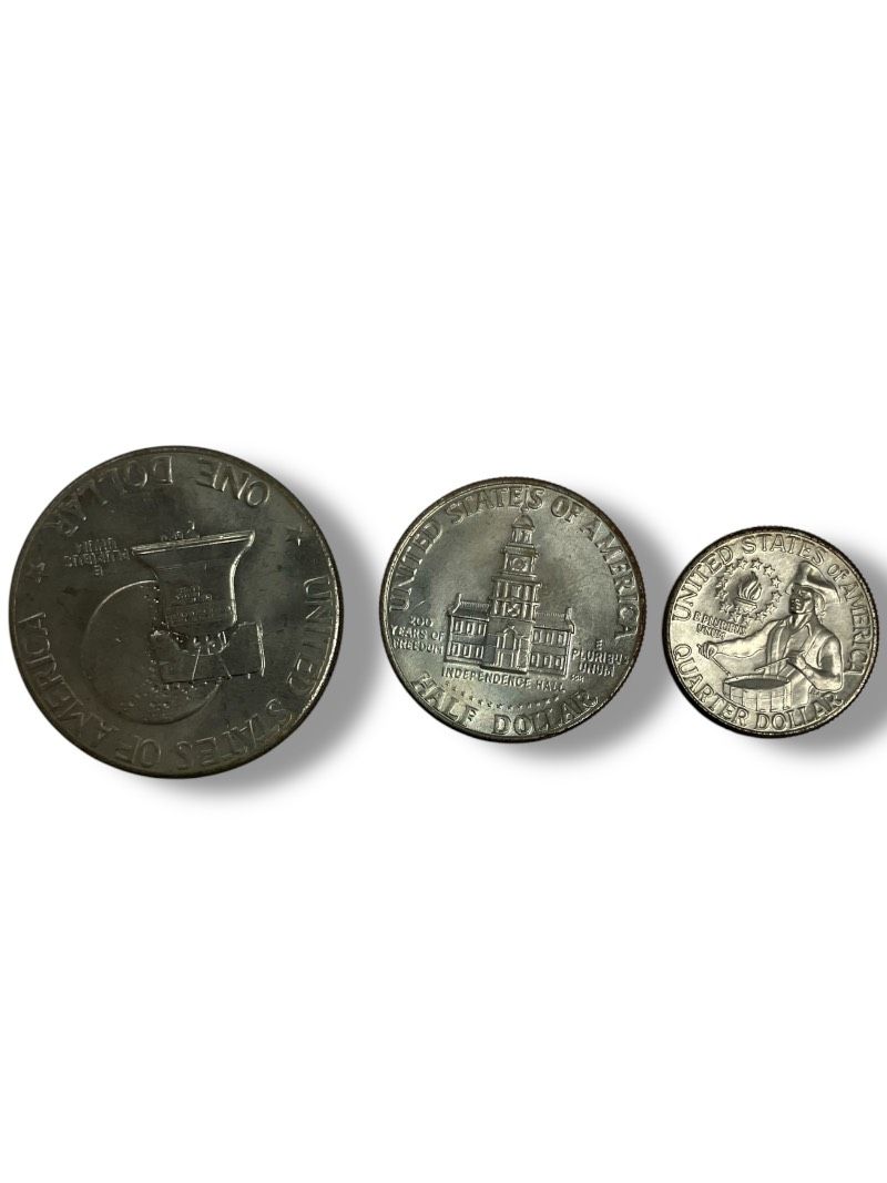 60]260129-10338-1481 SK600 アメリカ建国 200周年 銀貨セット 1776