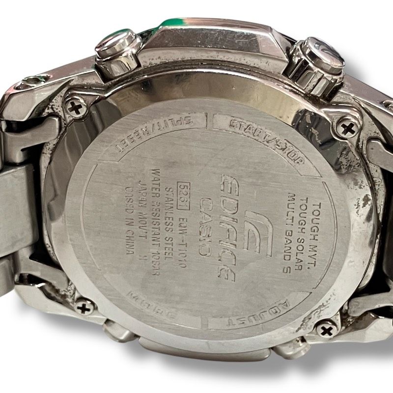 60]260206-10544-1040 TS400 CASIO EDIFICE EQW-T1010 腕周り最大16.5