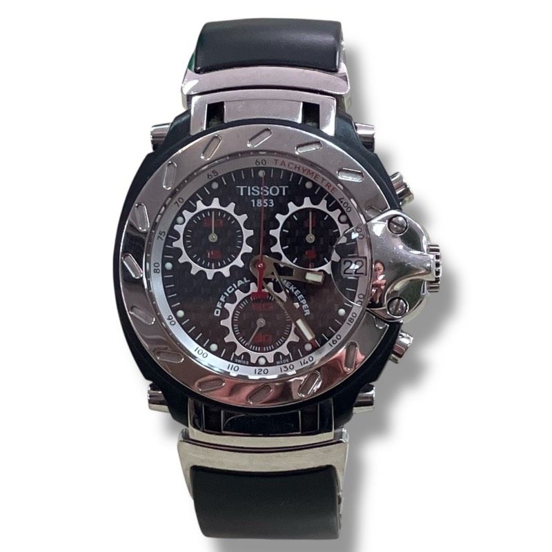 Tissot クロノグラフ腕時計 60]260207-10367-1529 SK800 TISSOT 1853 腕周り最大約18cm MotoGP
