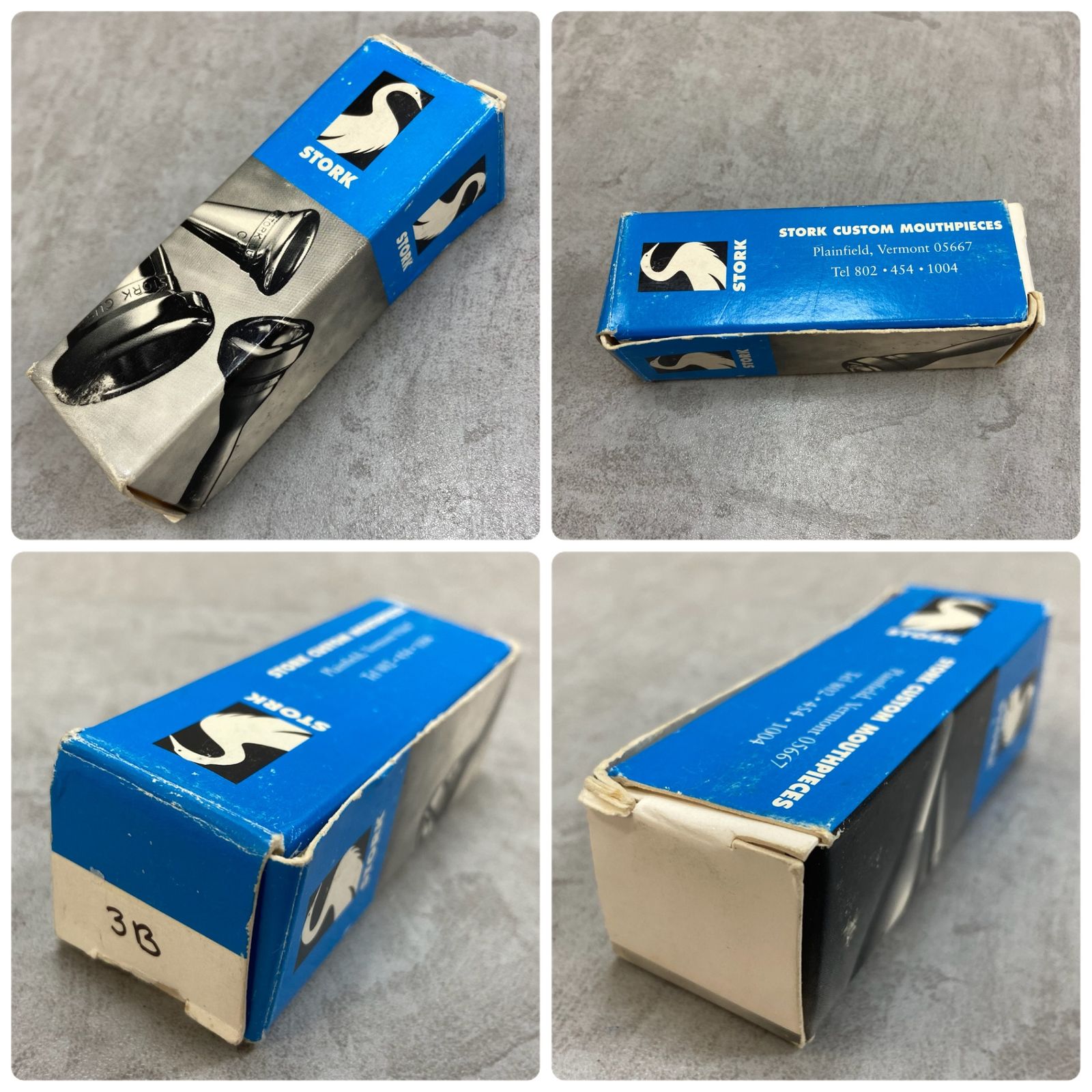 ストーク トランペット用マウスピース 3B 銀メッキ めっき シルバー