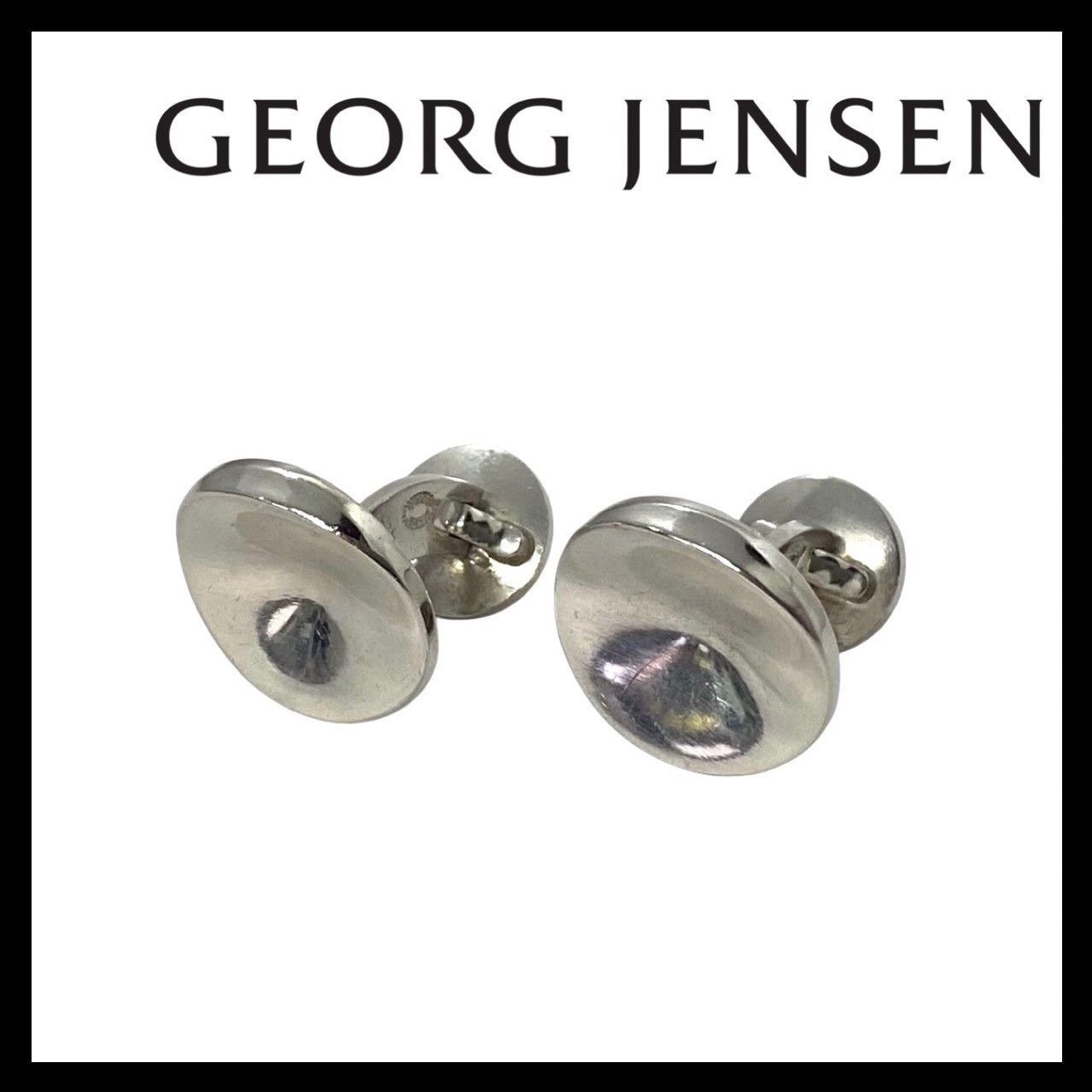 Y【GEORGE JENSEN】74C カフス SV925 SILVER/シルバー 総重量約18.4g