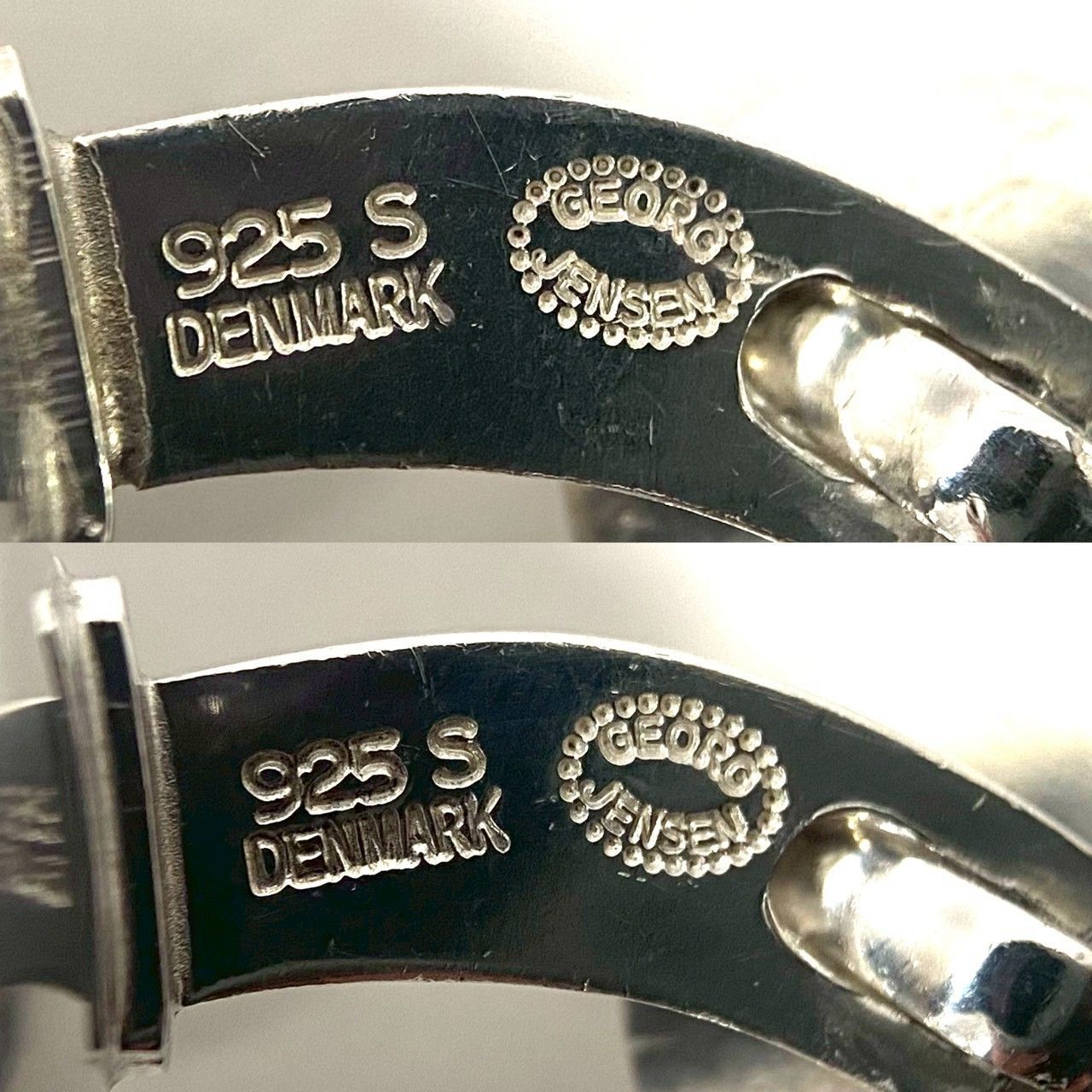 Y【GEORGE JENSEN】74C カフス SV925 SILVER/シルバー 総重量約18.4g