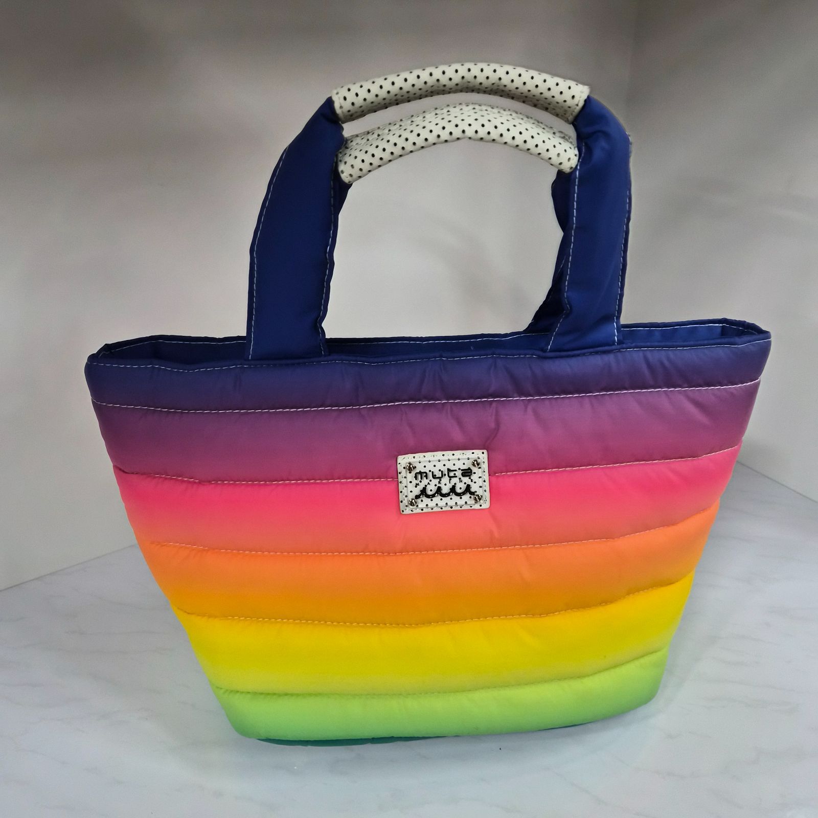 muta MARINE キルティング バケットバック レインボー ムータマリン