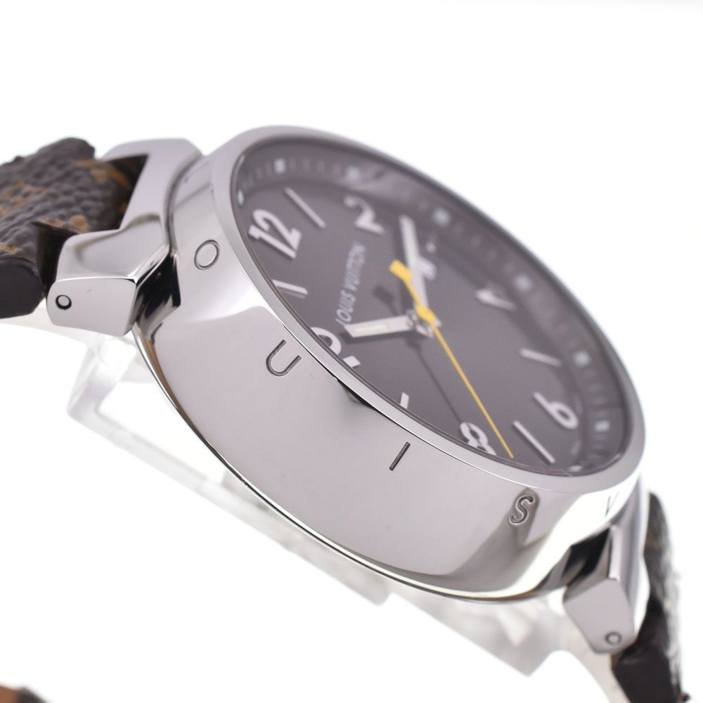メンズ ルイ・ヴィトン LOUIS VUITTON Q1111 タンブール GM クォーツ 