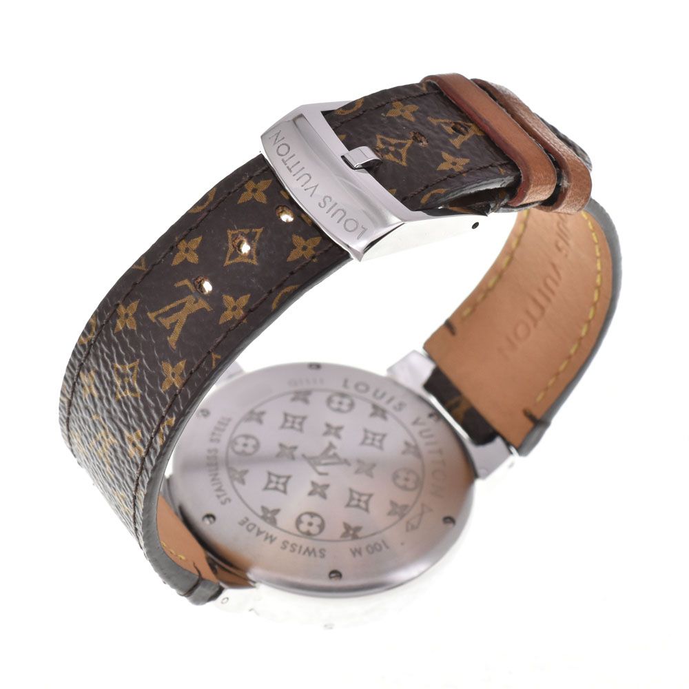 メンズ ルイ・ヴィトン LOUIS VUITTON Q1111 タンブール GM クォーツ 