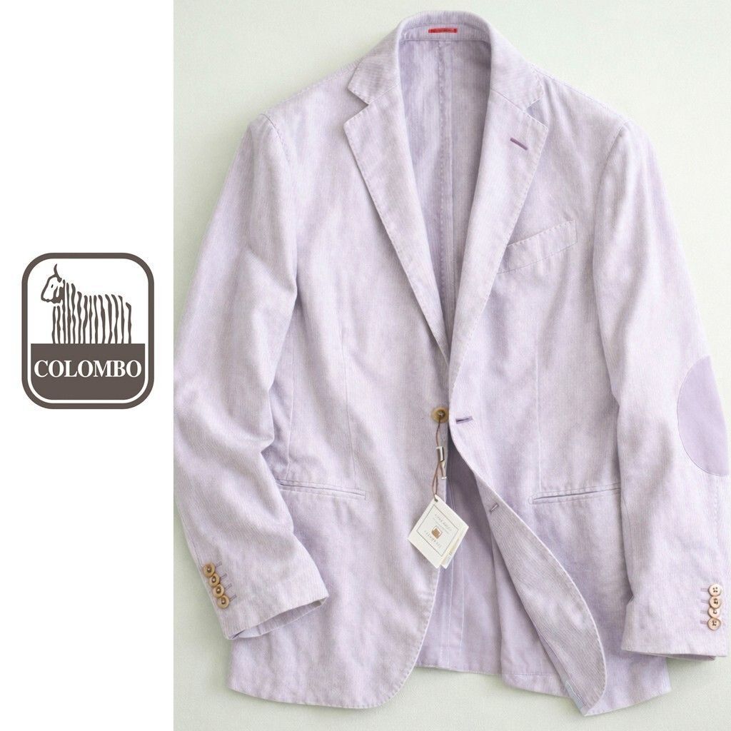 dt42450COLOMBOコロンボ優雅な春薫る上質リネンカシミヤシルクスプリングジャケット本切羽メンズBRIONIブリオーニ、ブルネロクチネリやロロピアーナがお好きな方も