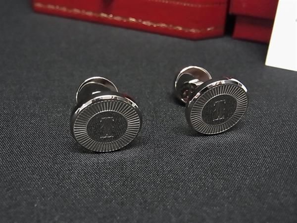 □極美品□ Cartier カルティエ 2Cロゴ SV925 カフスボタン