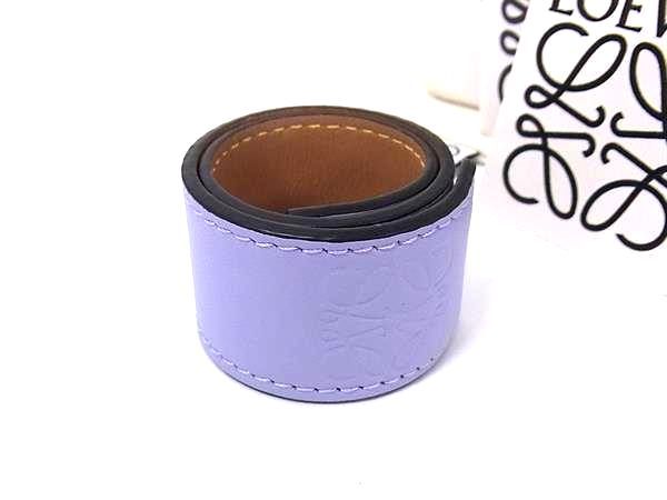 □新品同様□ LOEWE ロエベ アナグラム スラップ レザー ブレスレット