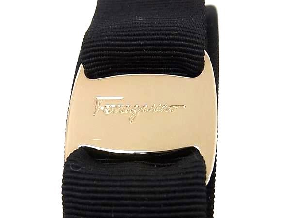 □新品同様□Salvatore Ferragamo フェラガモ ヴァラリボン キャンバス