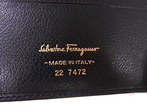 □新品同様□ Salvatore Ferragamo フェラガモ レザー 二つ折り 財布