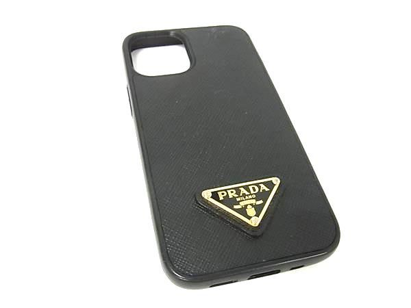 □美品□ PRADA プラダ サフィアーノレザー iPhone12 mini 対応