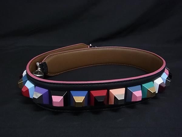 □美品□ FENDI フェンディ ストラップユー レザー スタッズ バッグ用