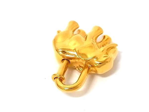 □美品□ HERMES エルメス カデナ エレファント 象 キーホルダー キー