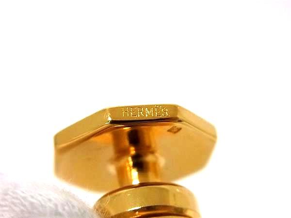 □極上□本物□美品□ HERMES エルメス リザード カフスボタン