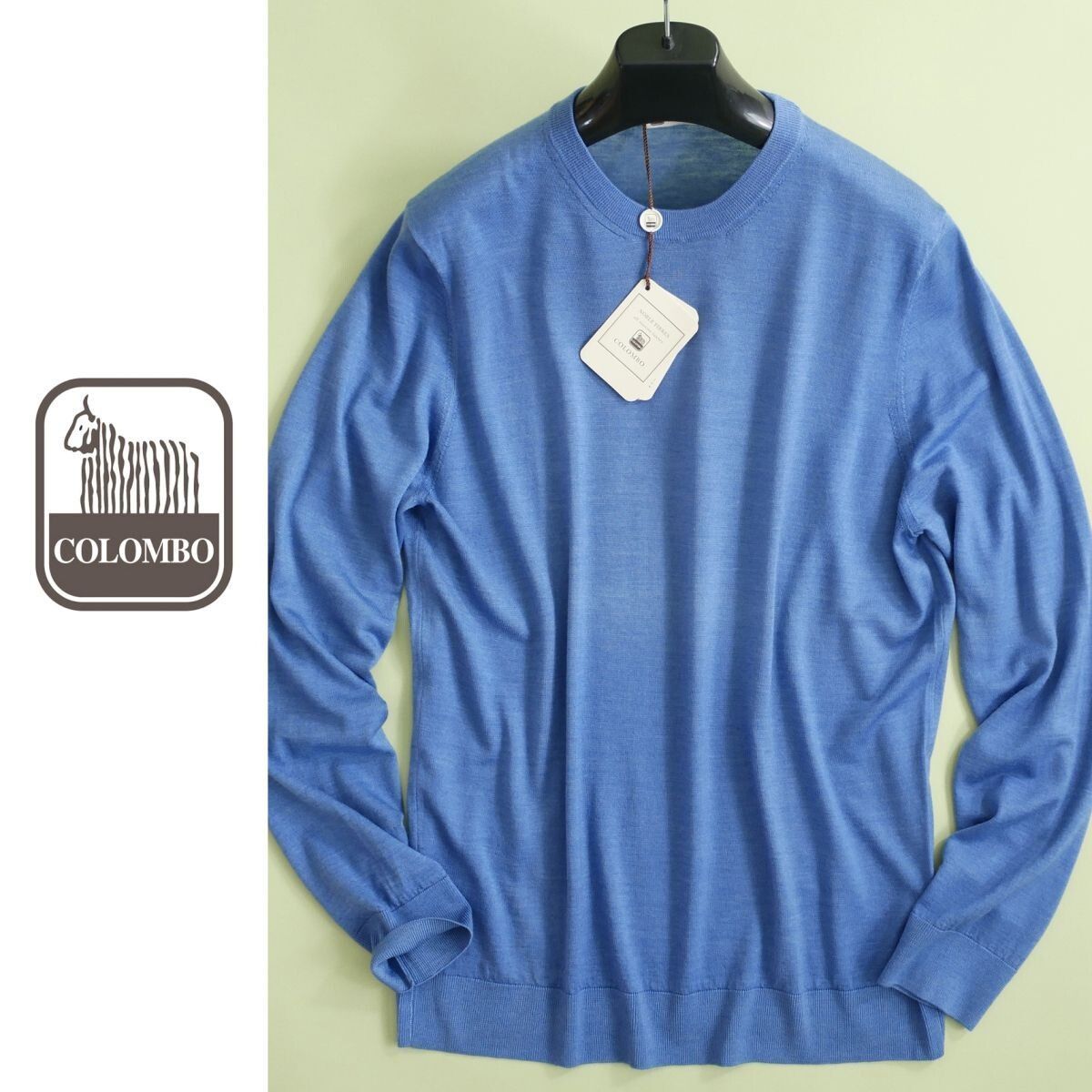 dt415○50○COLOMBOコロンボ○絹艶蒼の極上肌○春のハイゲージニット