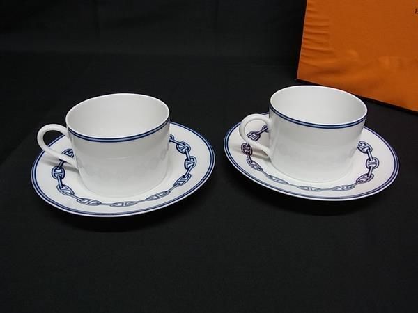 □新品同様□ HERMES エルメス シェーヌダンクル カップ＆ソーサー