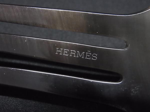 □美品□ HERMES エルメス ロカイユ バッファローホーン かんざし ヘア