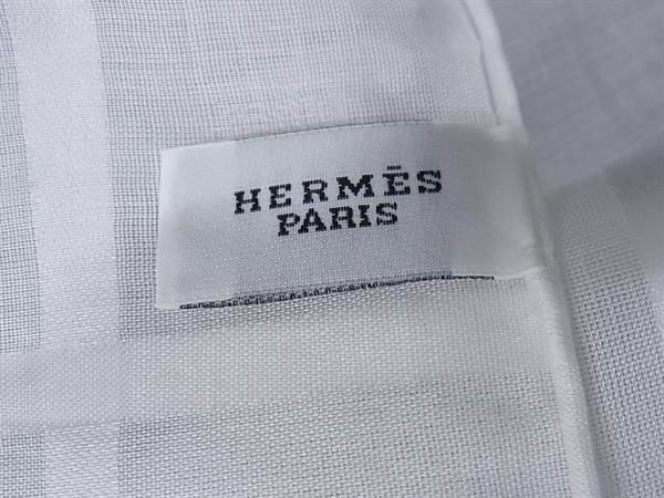 □新品同様□ HERMES エルメス Hパッサン コットン100％ ハンカチーフ