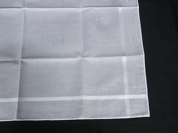 □新品同様□ HERMES エルメス Hパッサン コットン100％ ハンカチーフ