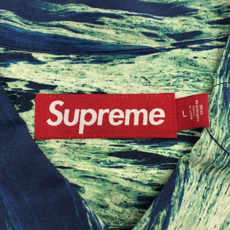 中古】Supreme 25SS Boat S/S Shirt 半袖シャツ L ネイビー