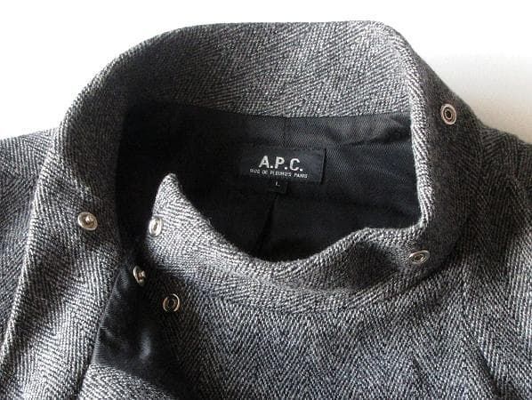 希少 ビンテージ A.P.C. アーペーセー ウール ヘリンボーンツイード