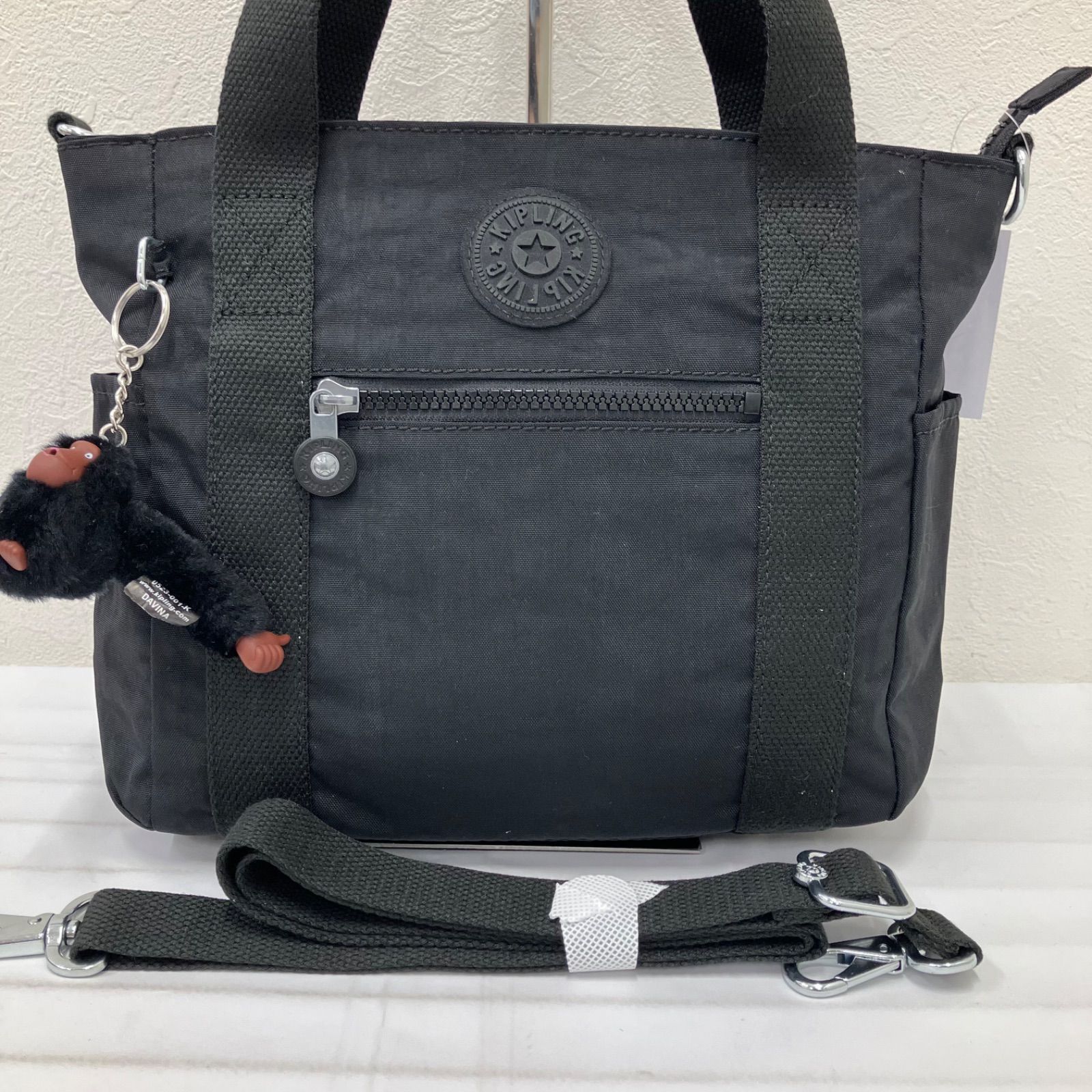 169 KIPLING キプリング ハンドバッグ 2way ショルダーバッグ ブラック