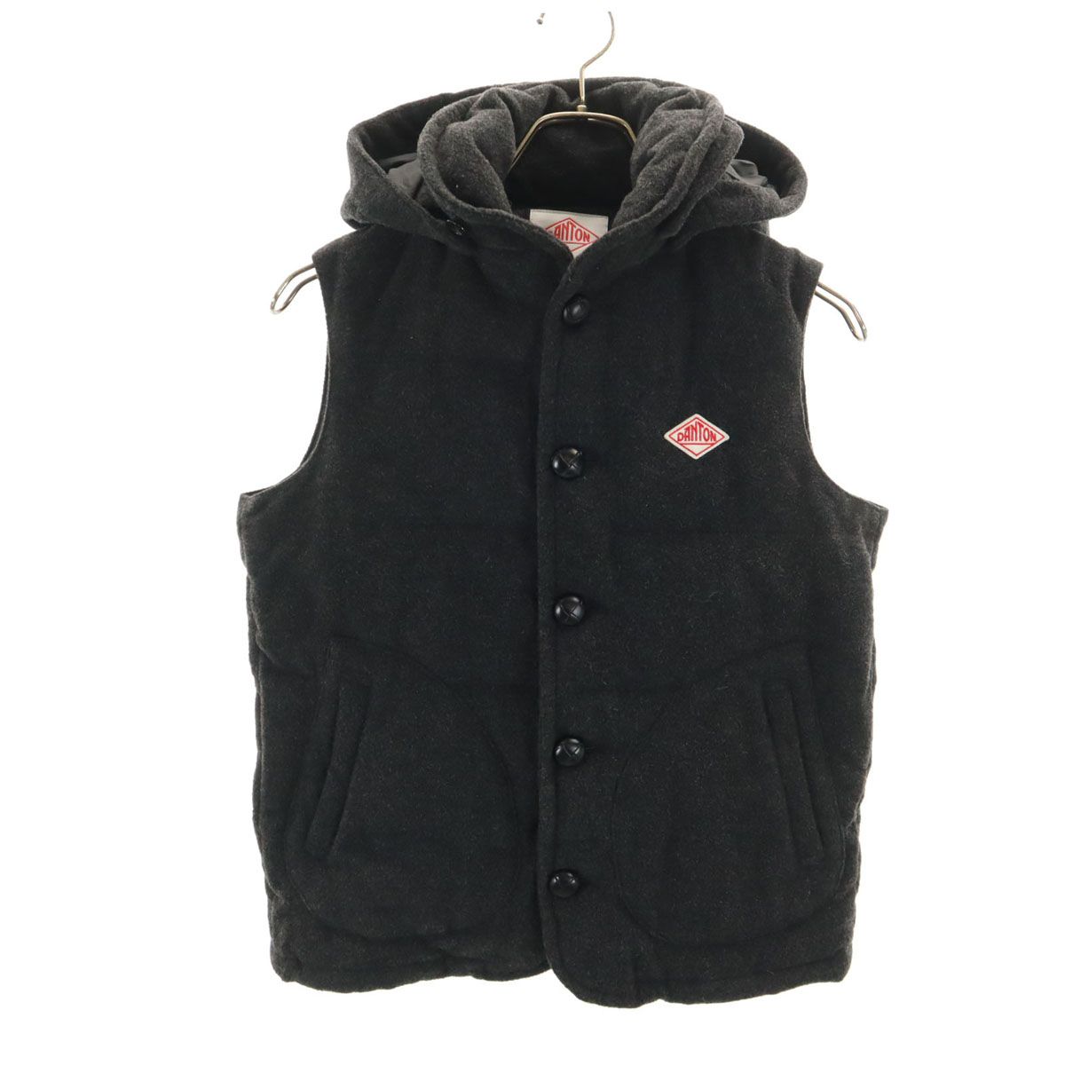 Danton ダントン ウールモッサ ダウンベスト 34 グレー BEAMS 別注