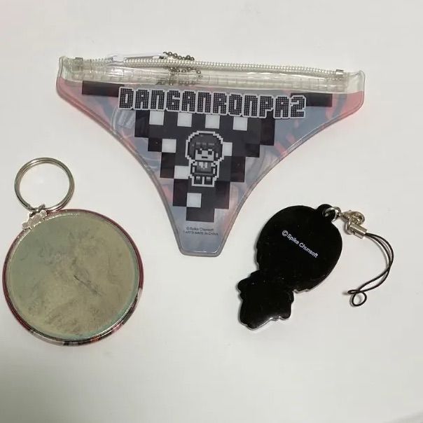 ダンガンロンパ 小泉真昼 缶キーホルダー ポーチ ラバーストラップ