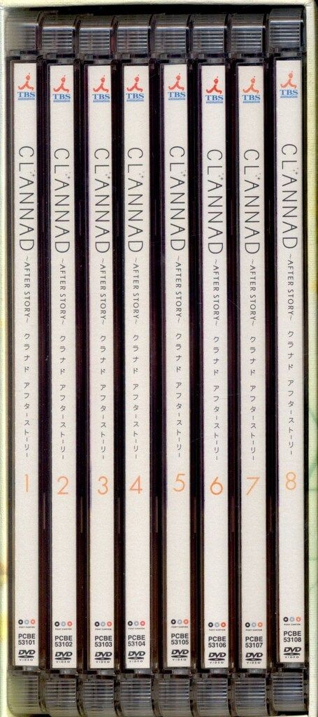 アニメDVD 特典・帯欠、冊子付)CLANNAD AFTER STORY 限定全8巻 セット