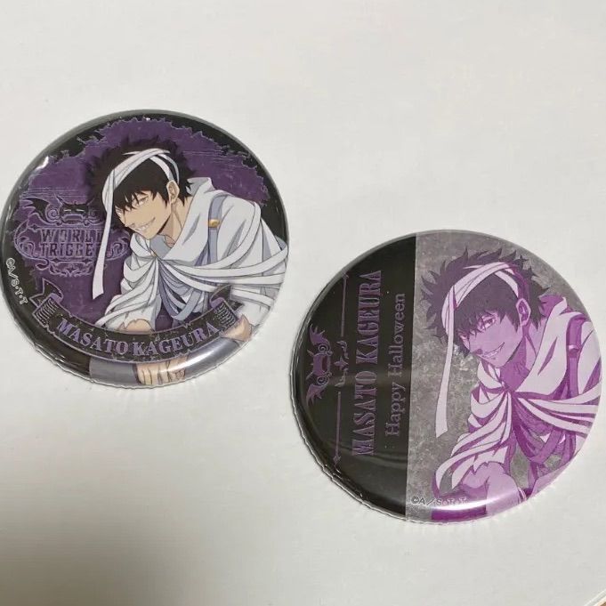 ワールドトリガー 缶バッジ ハロウィン ソフマップ 影浦雅人 - メルカリ