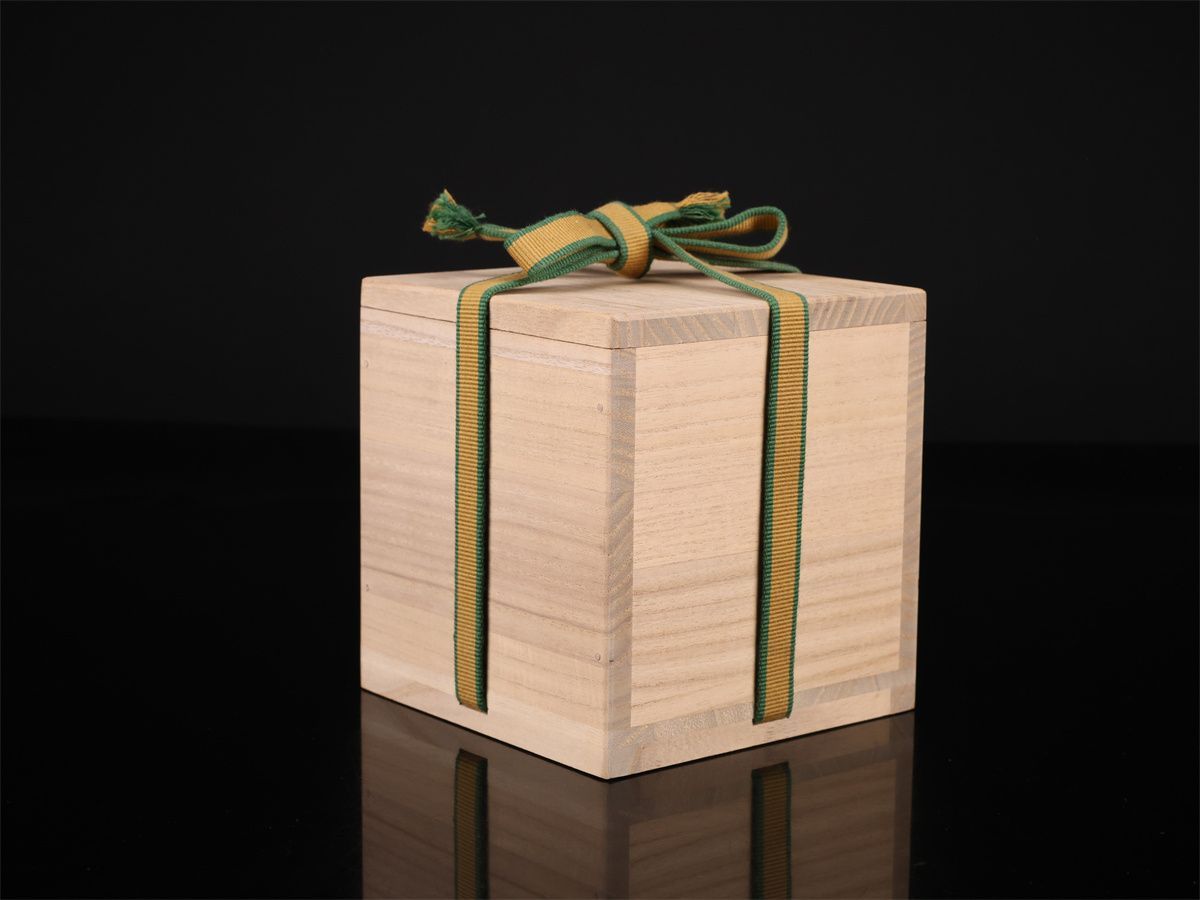 真葛香山】 宮川香山 青磁獅子摘 香炉／箱付 蓋縁のかけありN！CP578