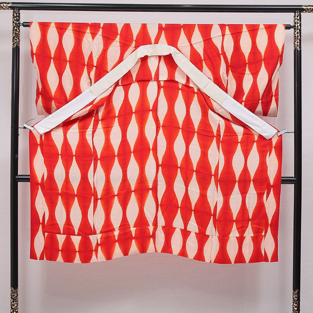 アンティーク 長襦袢 無双袖 身丈130cm 裄丈64cm 正絹 Aランク Lサイズ