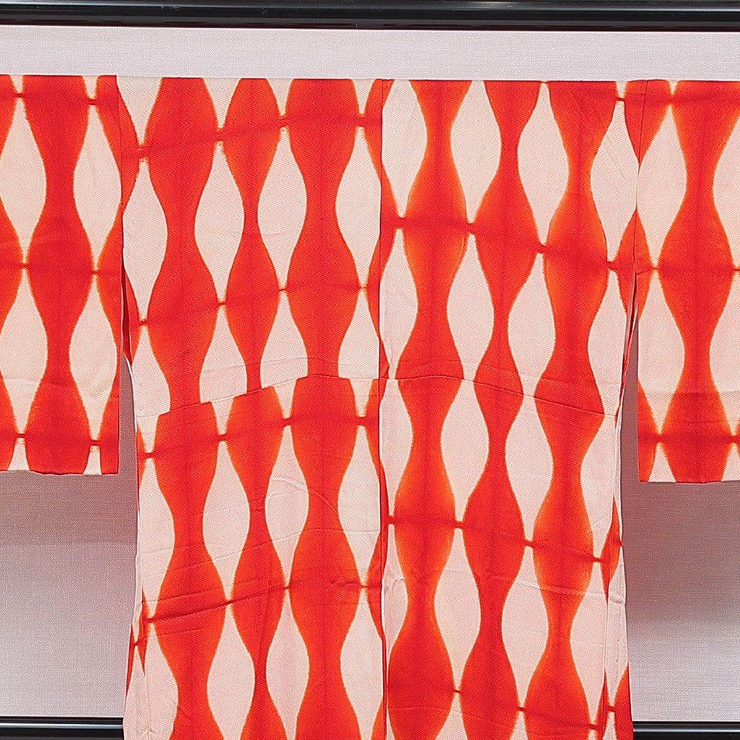 アンティーク 長襦袢 無双袖 身丈130cm 裄丈64cm 正絹 Aランク Lサイズ