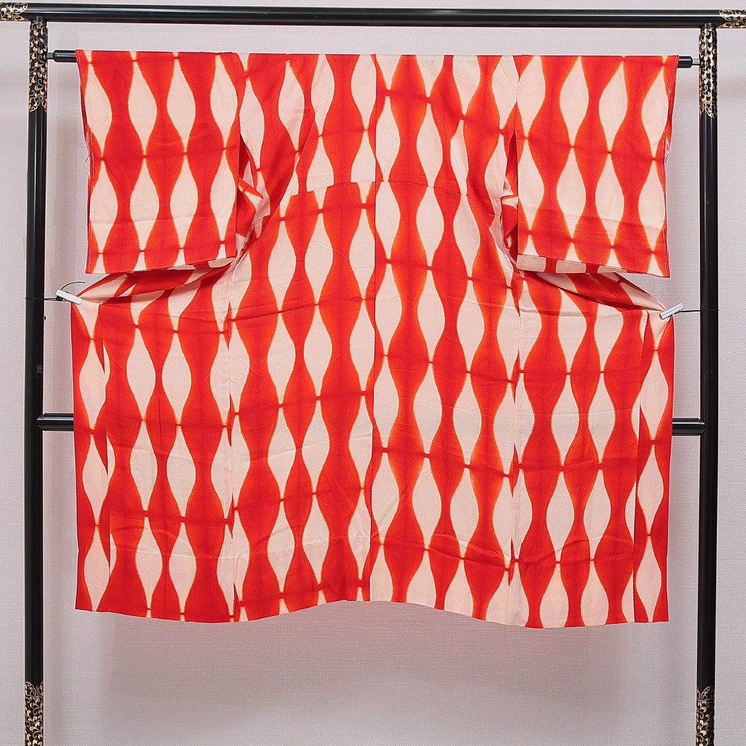 アンティーク 長襦袢 無双袖 身丈130cm 裄丈64cm 正絹 Aランク Lサイズ