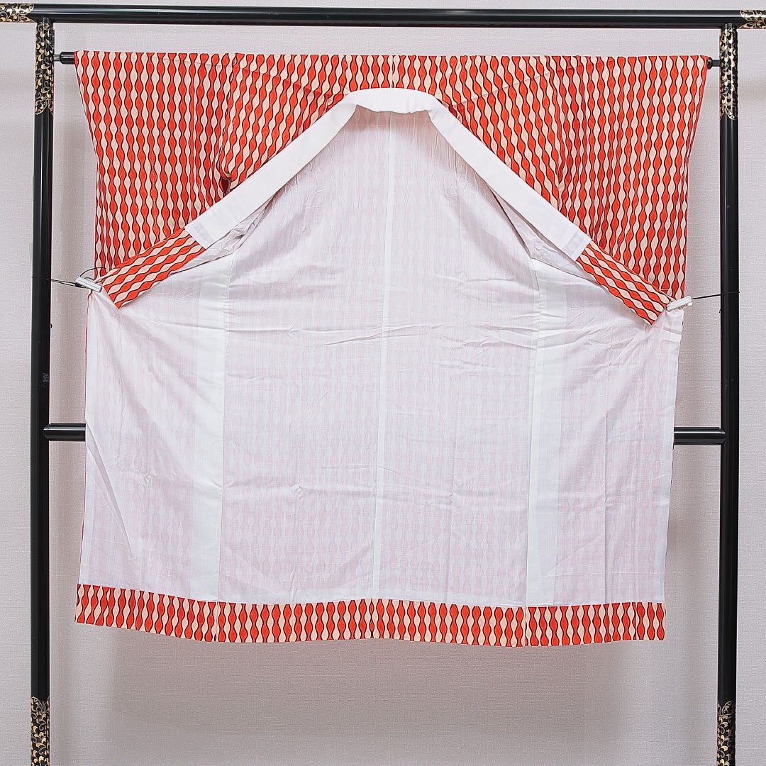 アンティーク 長襦袢 無双袖 身丈132cm 裄丈65cm 正絹 Cランク XL