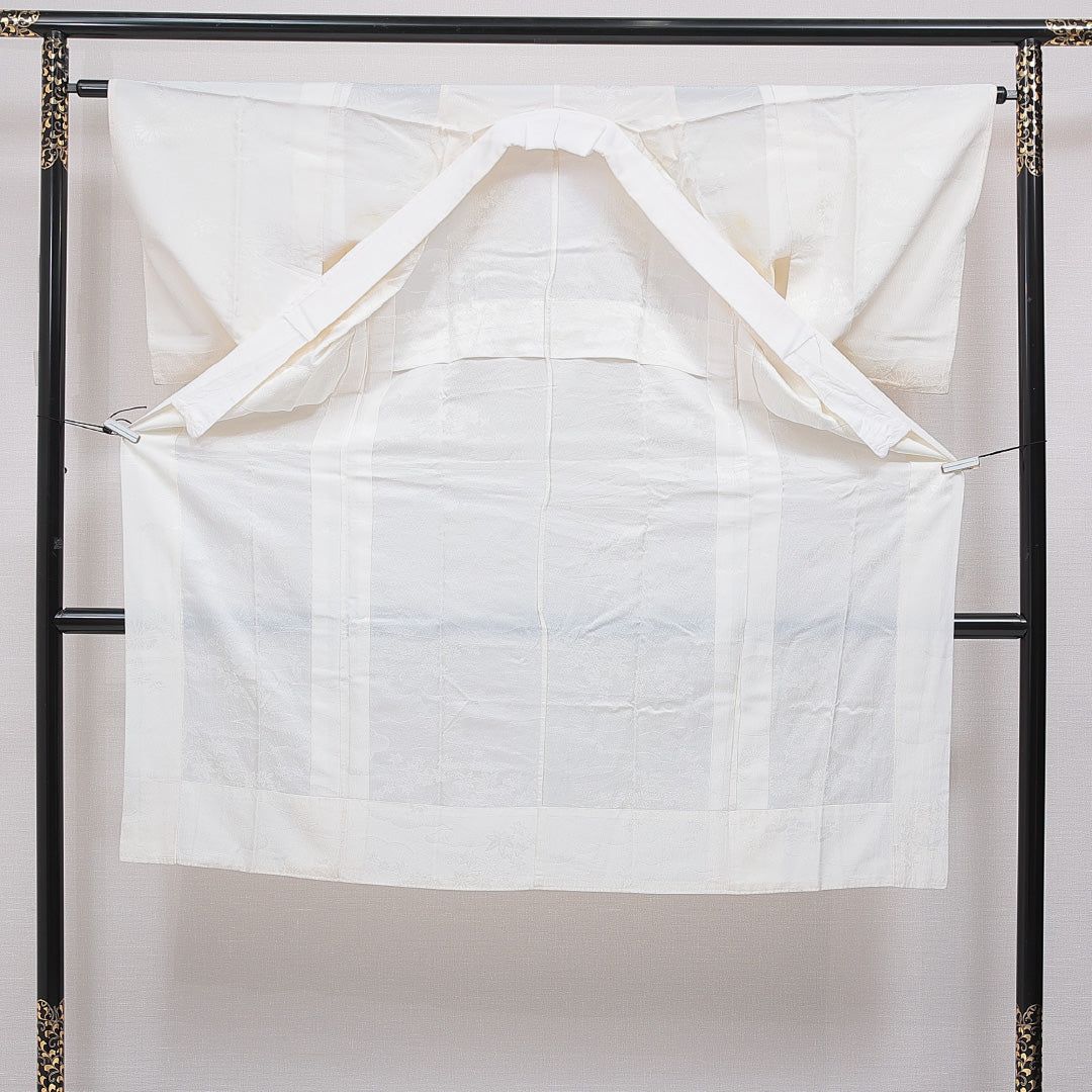 長襦袢 無双袖 身丈126cm 裄丈62cm 正絹 Cランク Mサイズ 古典柄